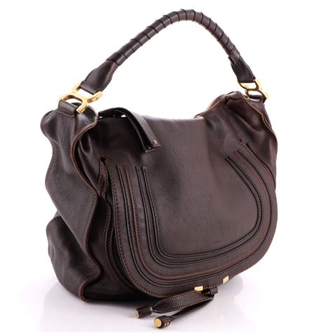 chloe marcie leather hobo.